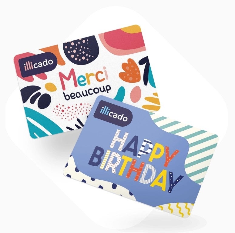 2 visuels de cartes cadeaux